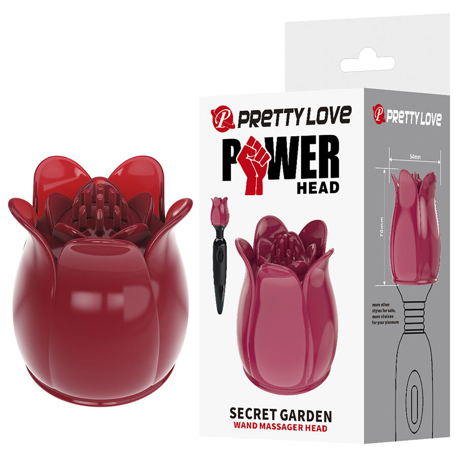 pretty love secret garden pink massagekopf