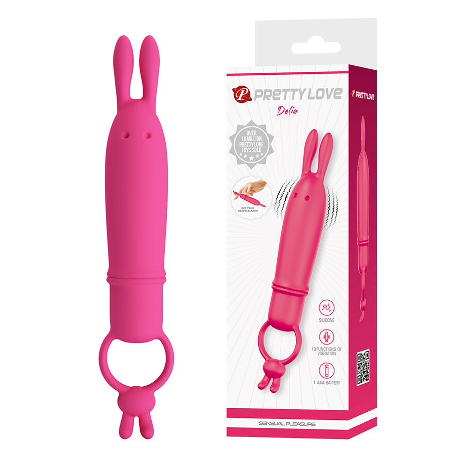 pretty love delia rabbit vibrator mit widerstandsring