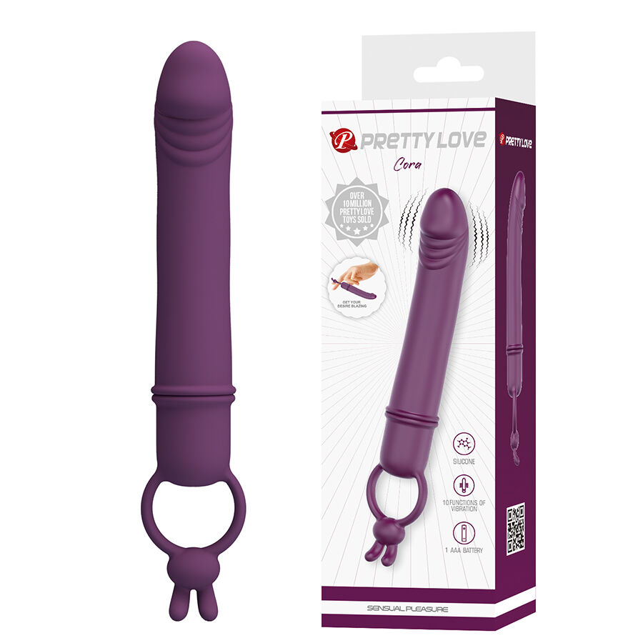 pretty love cora vibrator penisform mit widerstandsring