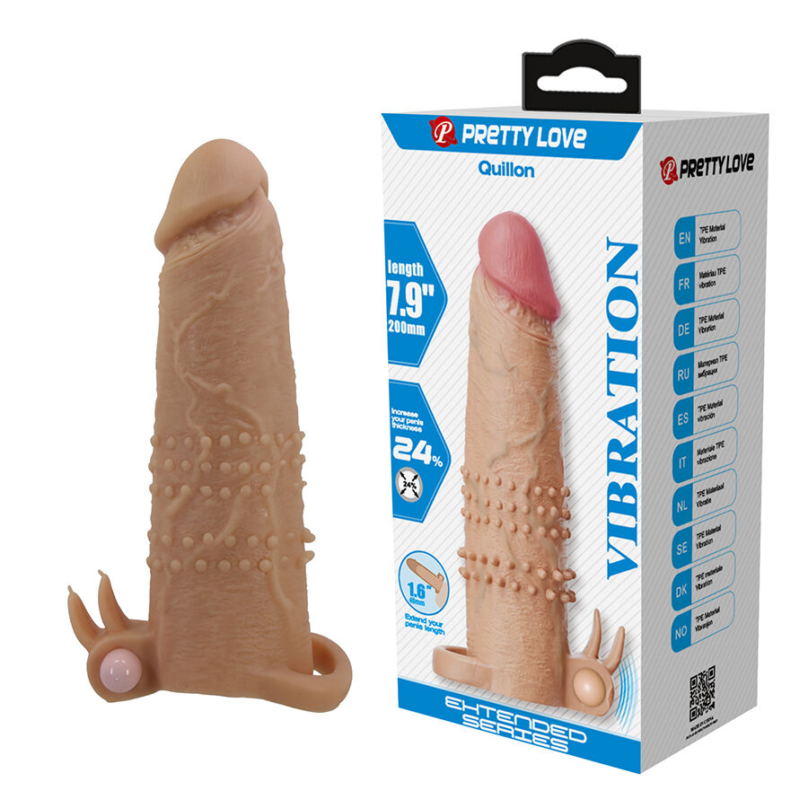 pretty love quillon penishÜlle mit klitorisstimulator und vibration
