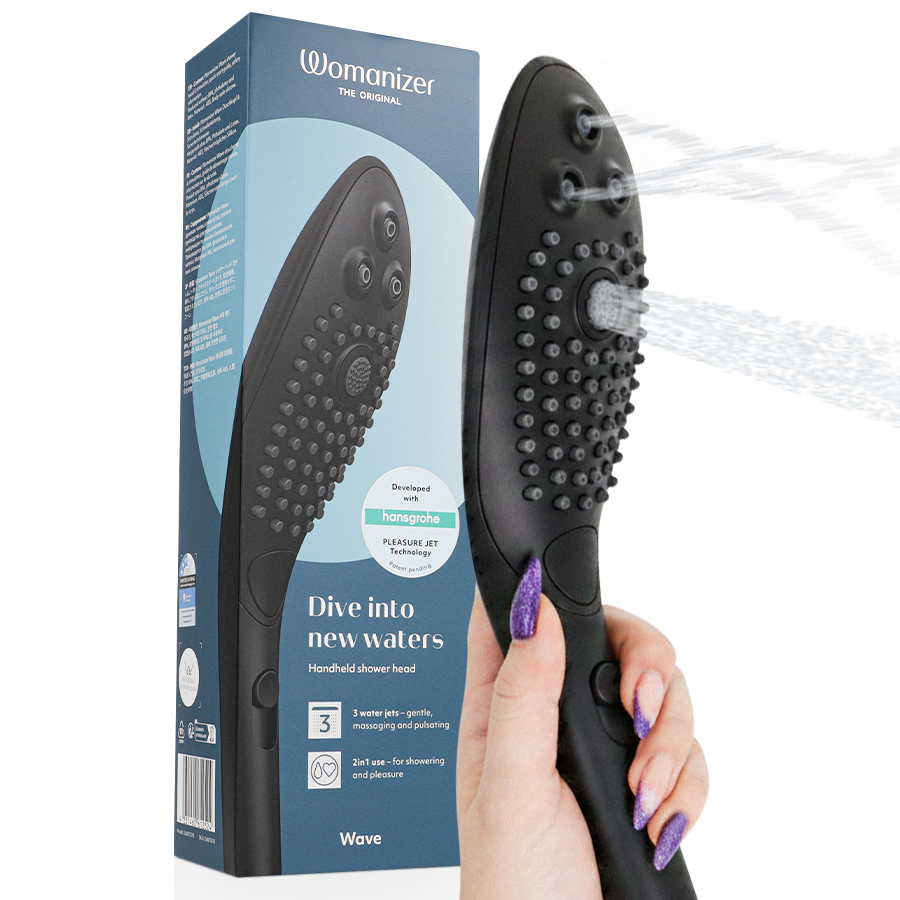 womanizer wave klitoralstimulierender duschkopf schwarz