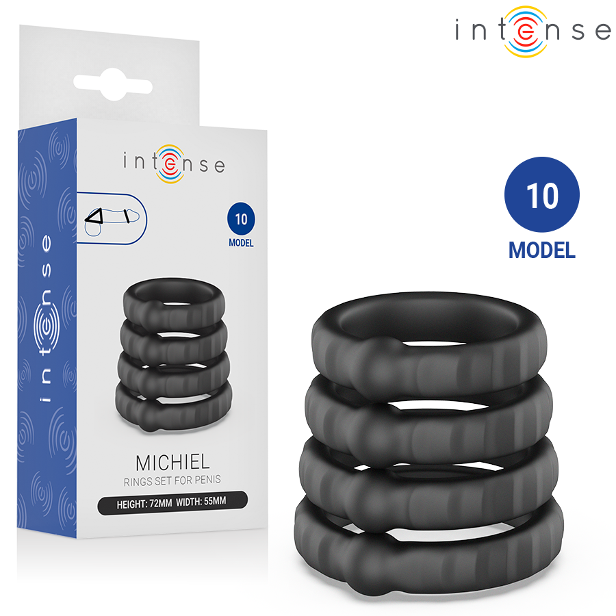 intense michiel set mit 4 penisringen modell 10