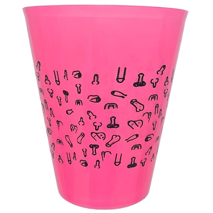 diablo picante fuchsia cup 500 ml mit schwarzen penissen