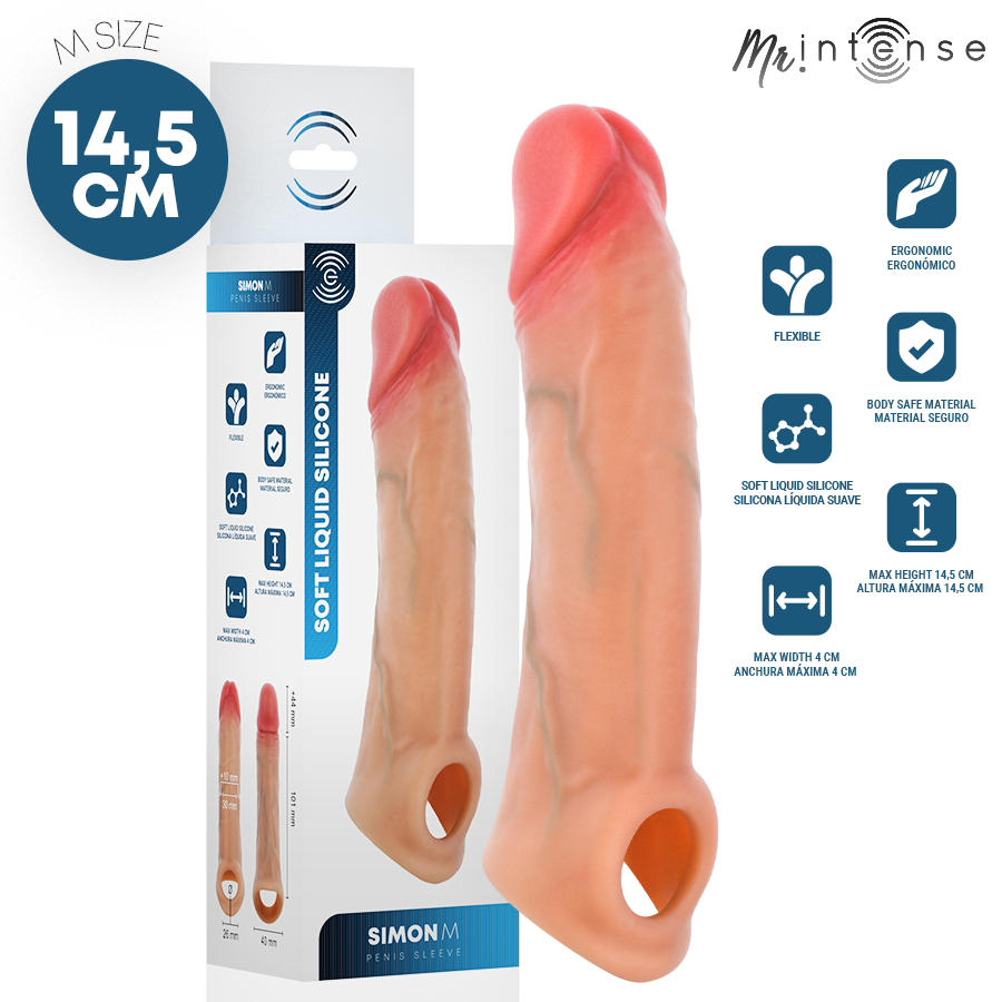 mr intense simon m silikon penishÜlle 14,5 cm Ø 4 cm