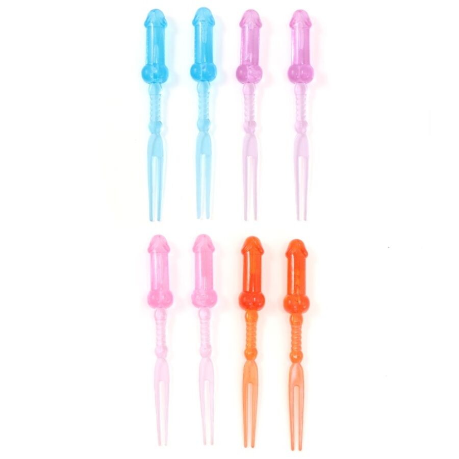 diablo picante farbige penis spiesse, 8 stÜck