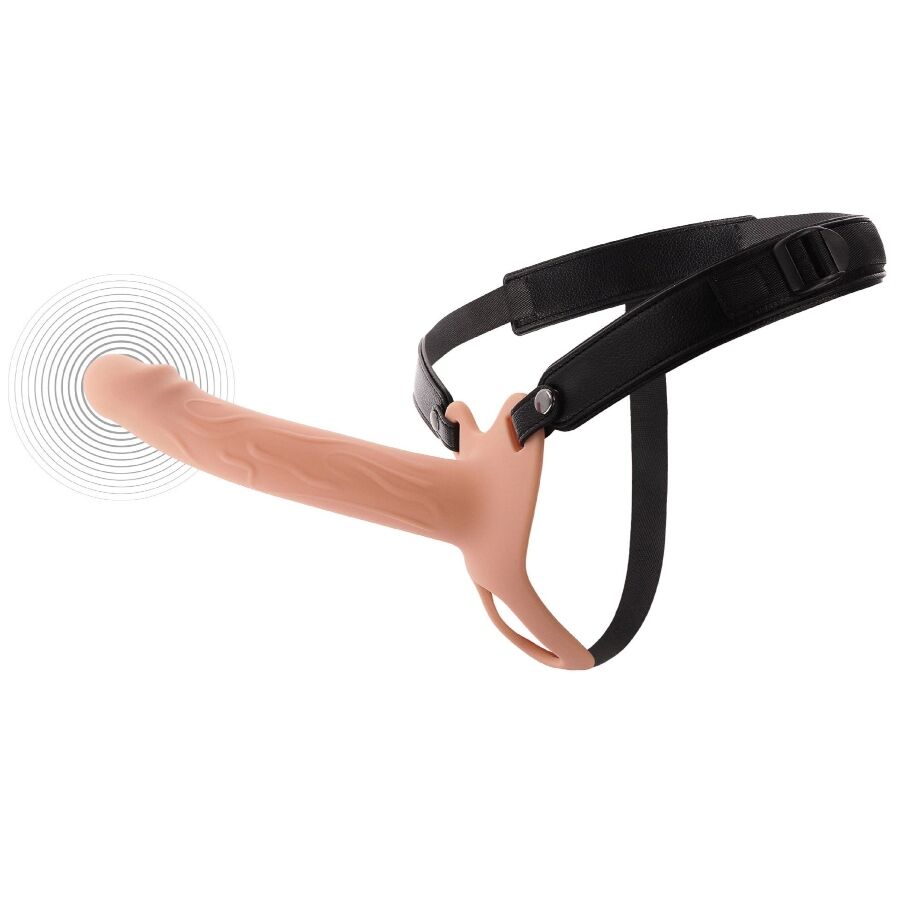 hidden desire inferno vibrierender penis sleeve zum aufschnallen 20 cm