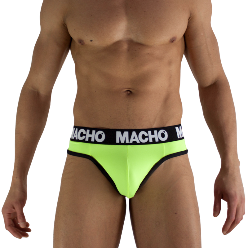 macho mtg001 fluoreszierender gelber stringtanga, grÖsse s