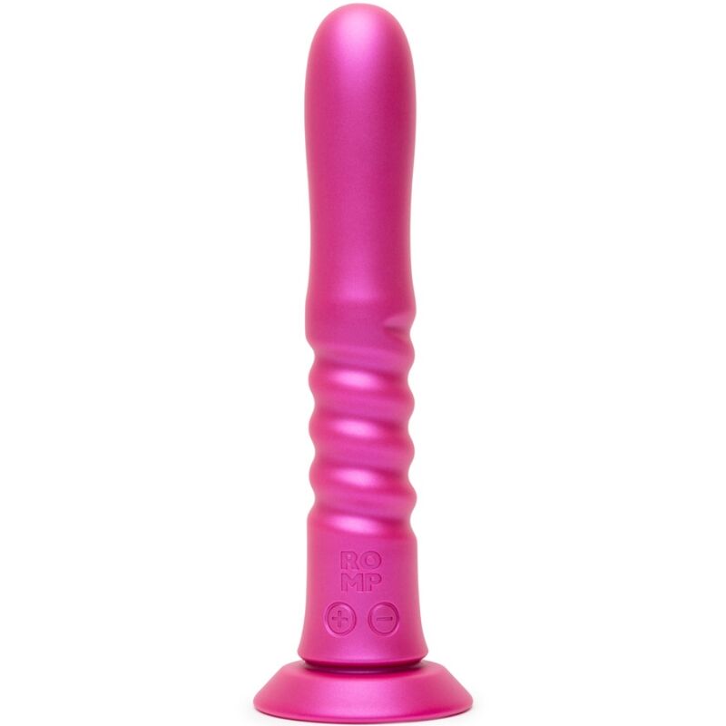 romp jiggle auf und ab vibrator mit rosa saugnapf