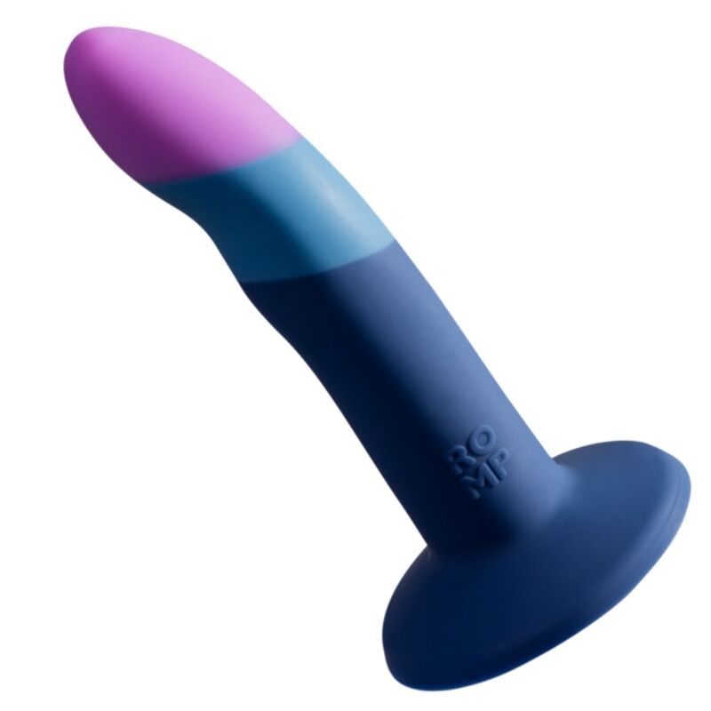 romp piccolo silikondildo mit dreifarbigem saugauffang 14 cm
