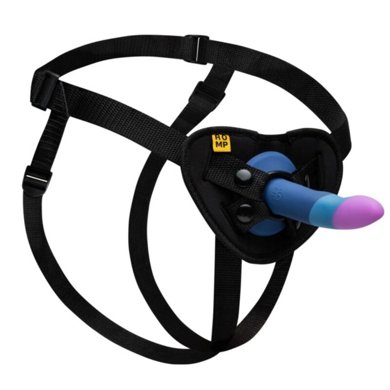 romp piccolo silikondildo mit dreifarbigem saugauffang 14 cm