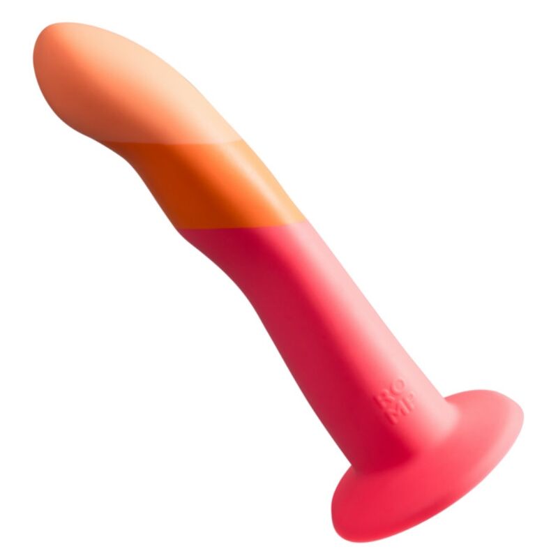 romp dizi silikon dildo mit saugnapf, dreifarbig, 18 cm
