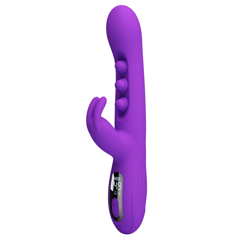 pretty love sabien rabbit vibrator mit klopfstimulation und lila led