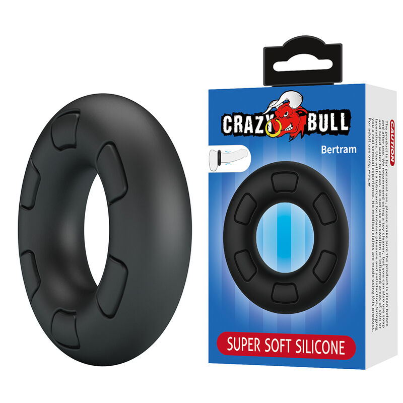 crazy bull bertram supersoft silikon pennisring schwarz
