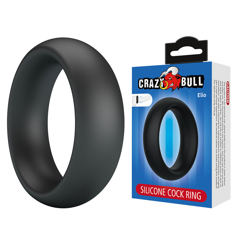 crazy bull elio silikon penisring, schwarz