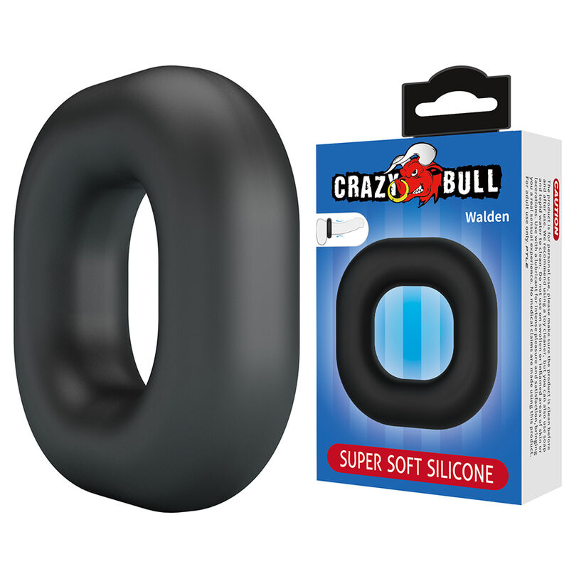crazy bull walden supersoft silikon pennisring schwarz