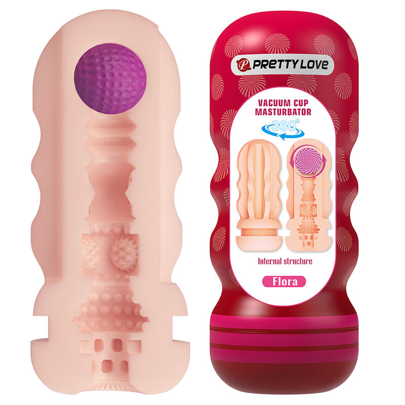 pretty love flora vagina masturbator mit saugaufgang und innenstrukturen