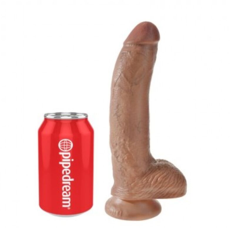 king cock realistischer dildo mit hoden 22,8 cm