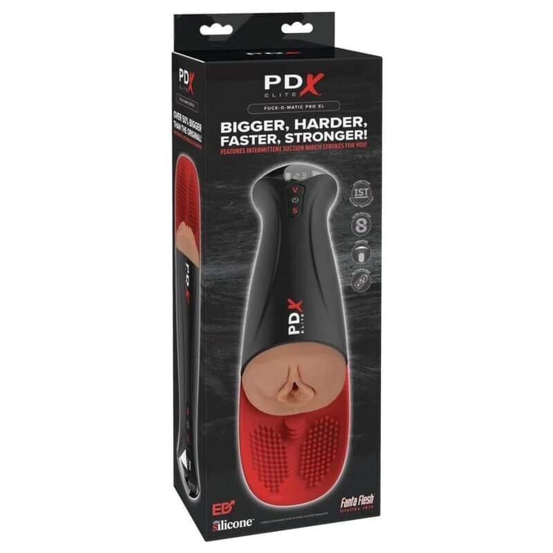 pdx elite fap o matic pro xl automatischer vibrations stroker braun 34,9 cm