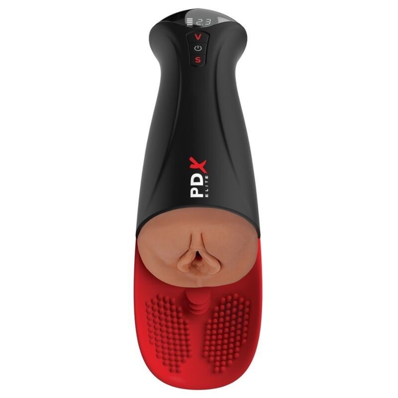 pdx elite fap o matic pro xl automatischer vibrations stroker braun 34,9 cm