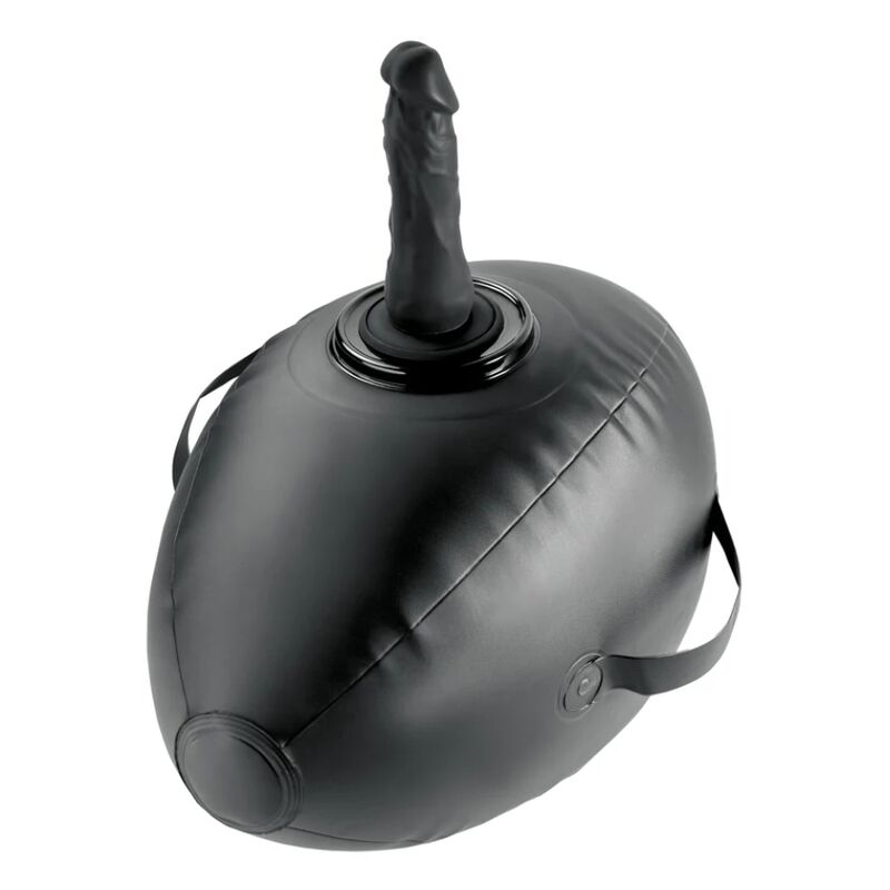 fetish fantasy series aufblasbarer liebesball mit dildo, schwarz, 41,9 cm
