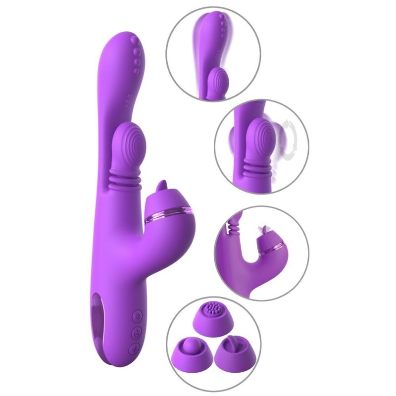 fantasy for her intimotion pulse pro vibe rabbit vibrator lila