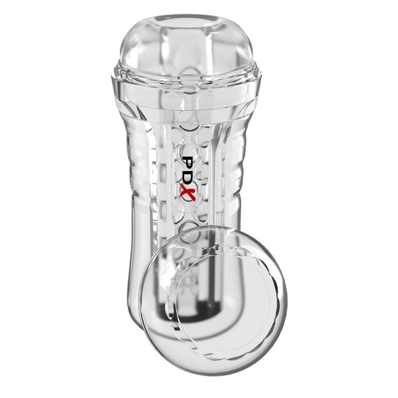pdx elite viewtube plus transparenter stroker mit durchsicht und ez grip, 21 cm