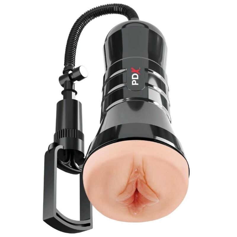 pdx extreme wet pussies super sucker xxl leichter vagina stroker mit saugfunktion 27,3 cm