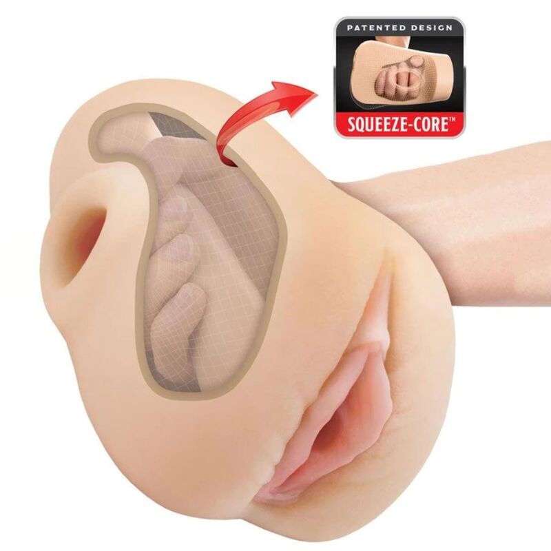 pdx plus realistischer vagina pussy poounder squeeze stroker 18 cm