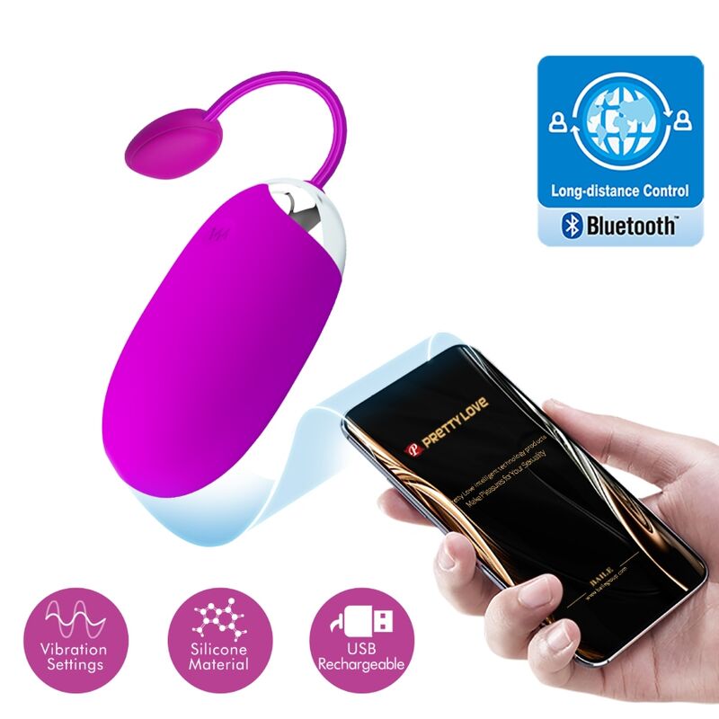 app gesteuerter vibrator für g punkt und klitoris aus silikon – pretty love