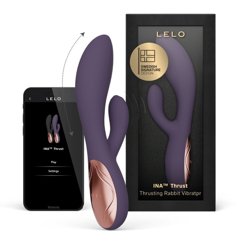 lelo ina thrust rabbit stossvibrator lila