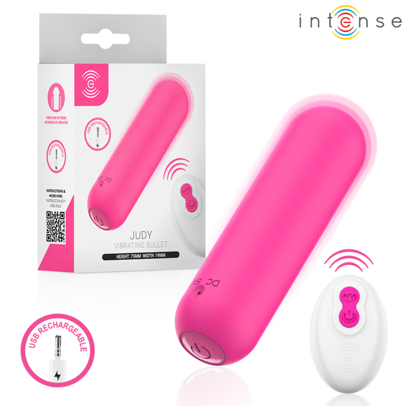 intense judy wiederaufladbarer vibrationskugel mit fernbedienung pink