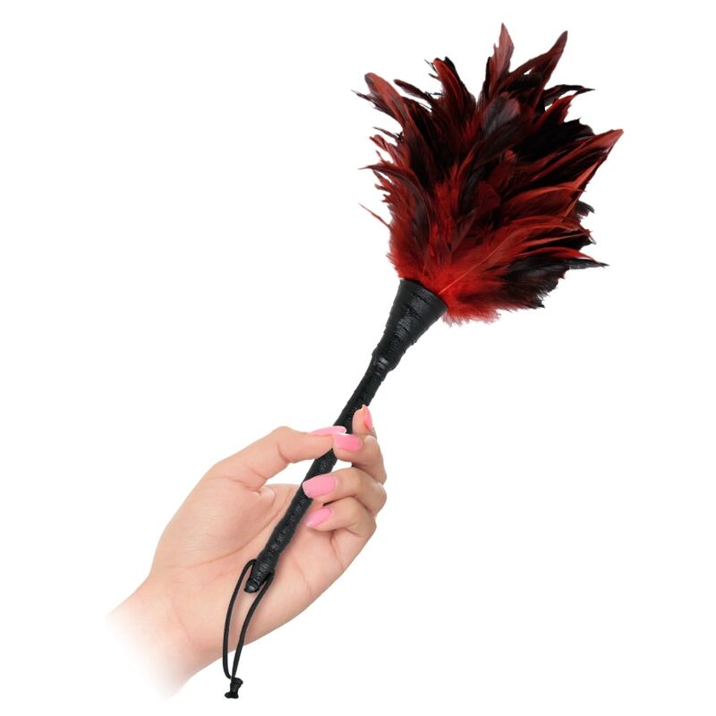 fetish fantasy series schwarz rot frisky federkitzler