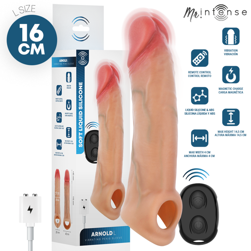 mr intense arnold l ultra realistischer vibrierender penissÄule mit fernbedienung 16 cm Ø 4,5 cm