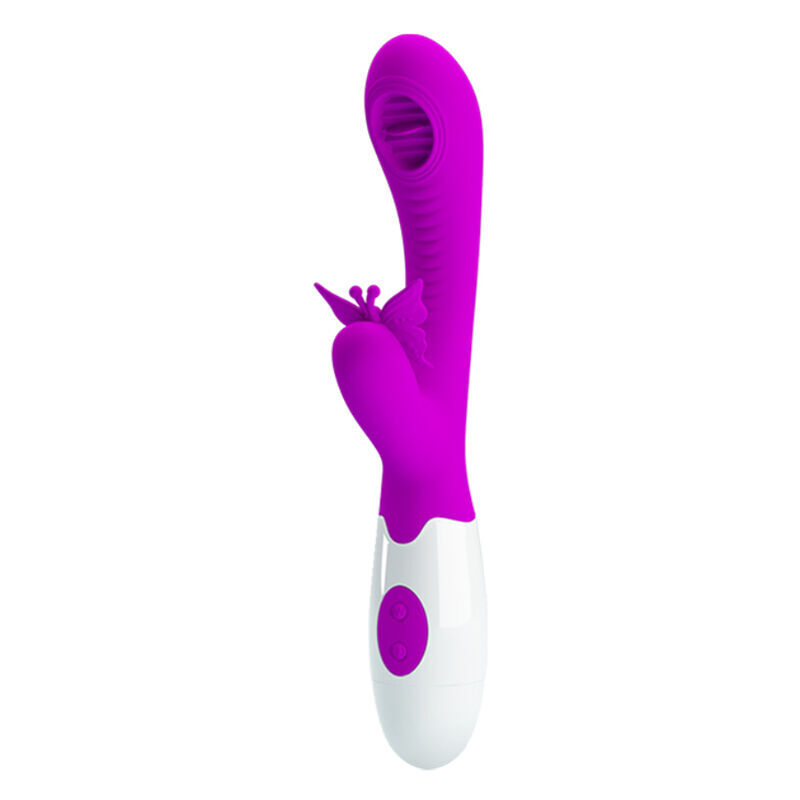 rabbit vibrator mit zungenstimulation und 12 modi für mehr lust pretty love