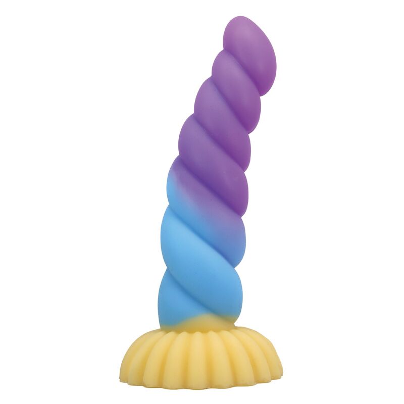 power monsters einhorn dreifarbiger fantasie silikondildo 22 cm Ø 5 cm