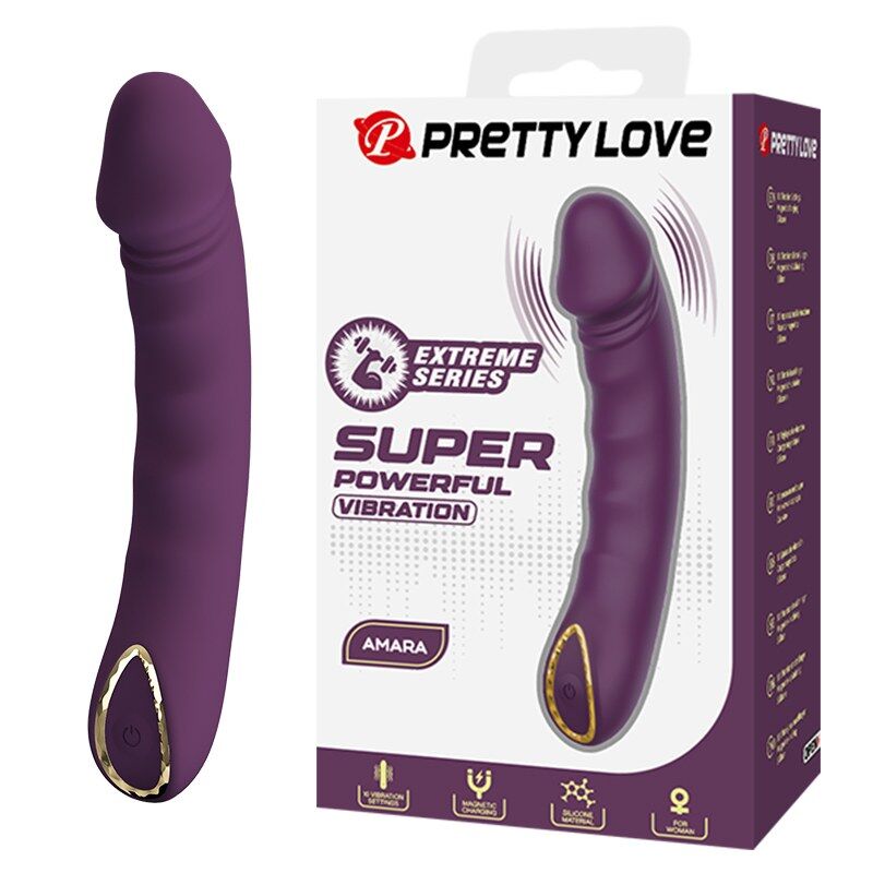 pretty love amara wiederaufladbarer vibrator mit 10 funktionen, lila