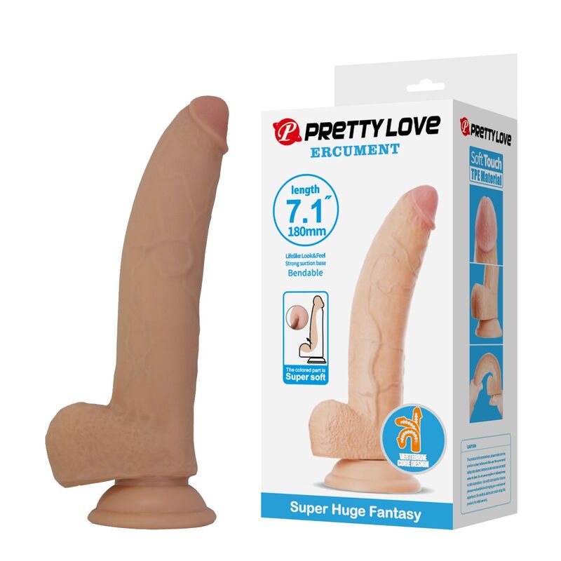 Pretty Love Ellcument realistischer Dildo, 18 cm