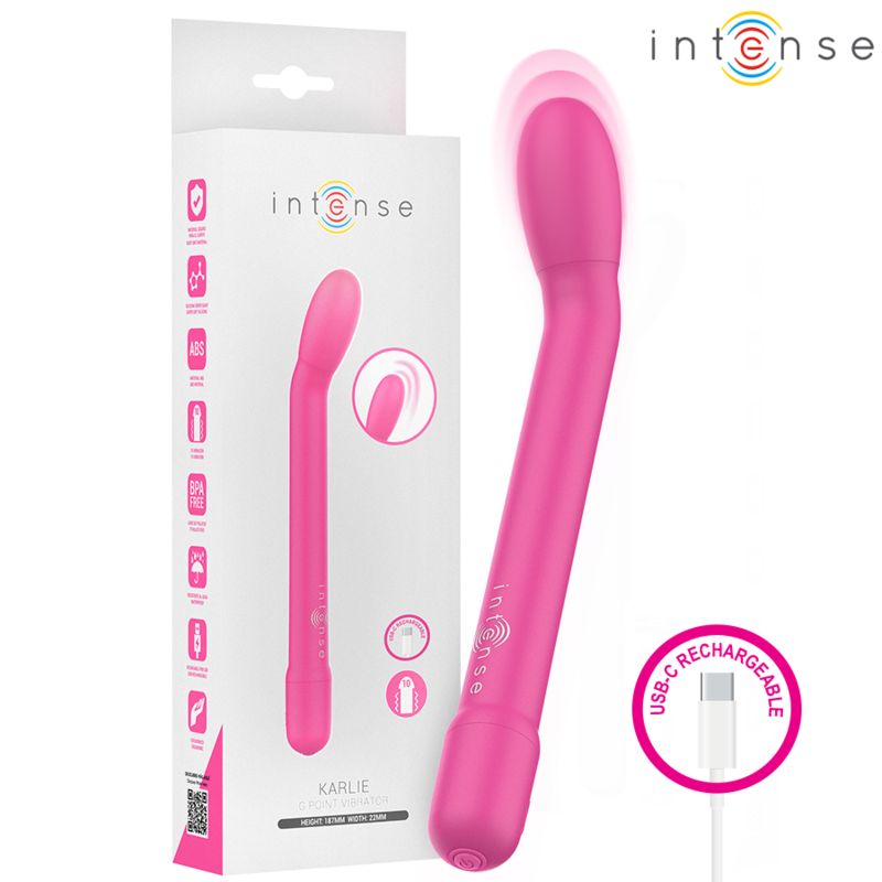 g punkt vibrator mit ergonomischer spitze und usb wiederaufladbar intense