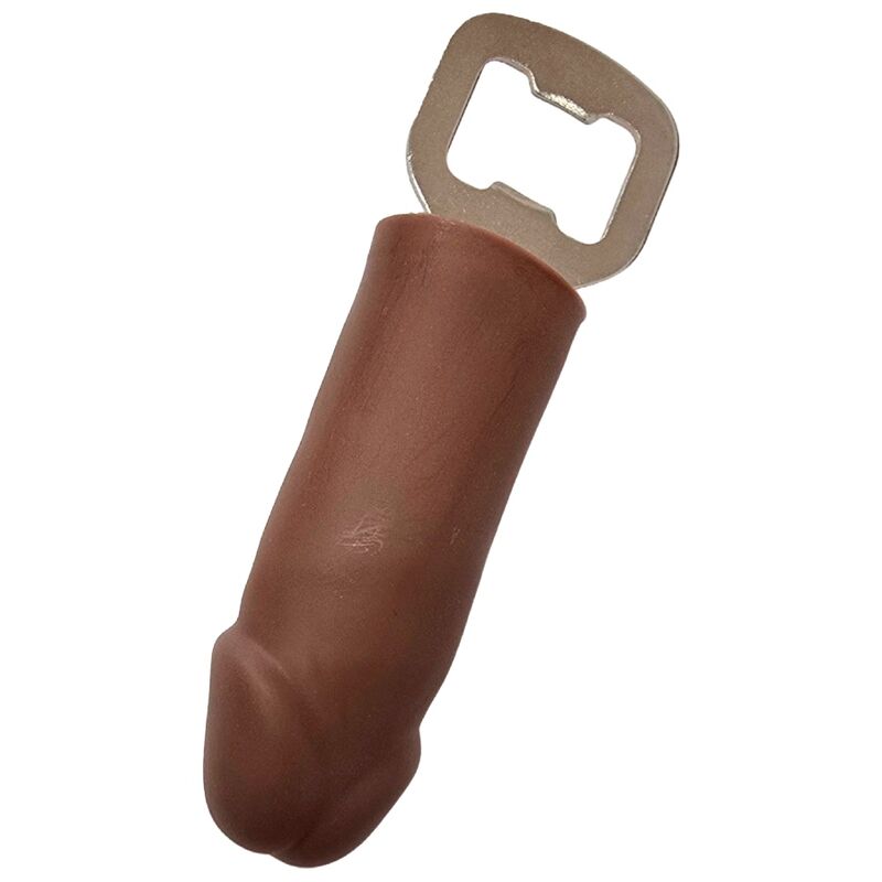 penis flaschenöffner aus braunem gummi für witzige partys – diablo picante