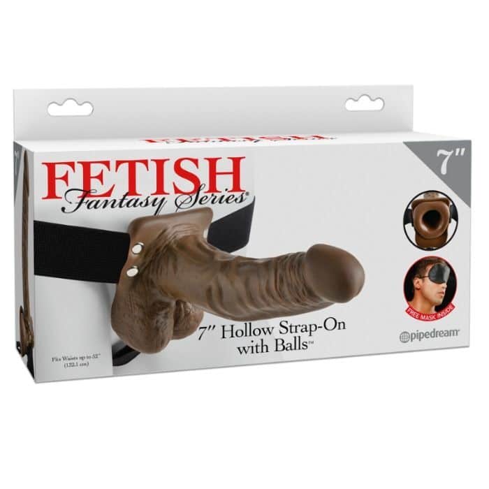 hohler 7 zoll strap on für intensiven face to face sex – pipedream