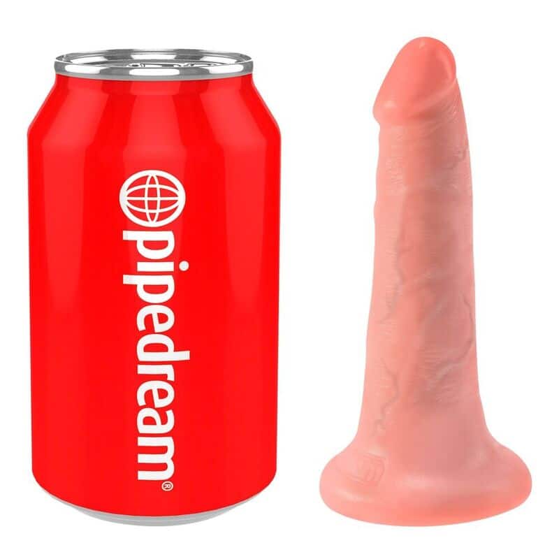 realistischer dildo 14 cm mit starkem saugnapf und kräftiger textur pipedreams