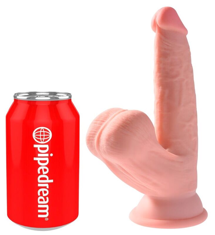 realistischer tpe dildo mit saugnapf und dreifacher dichte pipedreams