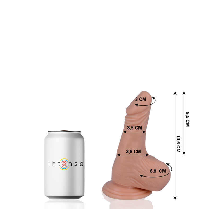 realistischer dildo mit saugnapf und samtweicher oberfläche mr intense