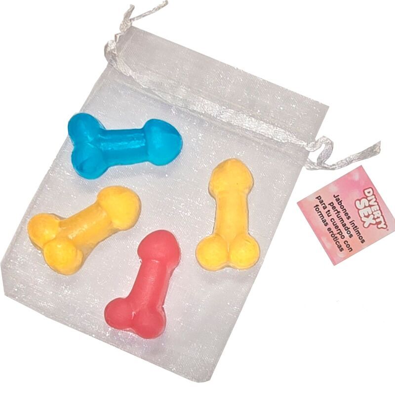 mini duftseifen in penisform 4er set pflegend und originell diverty sex