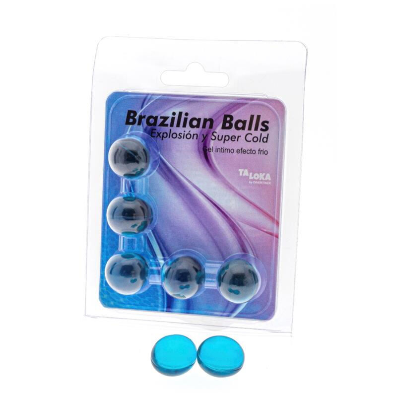 TALOKA Brazilian Balls mit kühlendem Massagegel, 5 Stück
