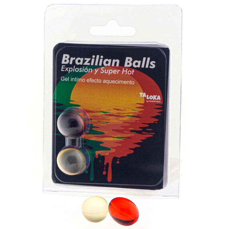 TALOKA Brazilian Balls mit wärmendem Massageöl, 2 Stück