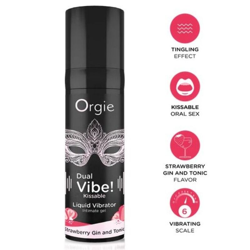 ORGIE Dual Vibe Stimulationsgel Erdbeere Gin Tonic, 15 ml