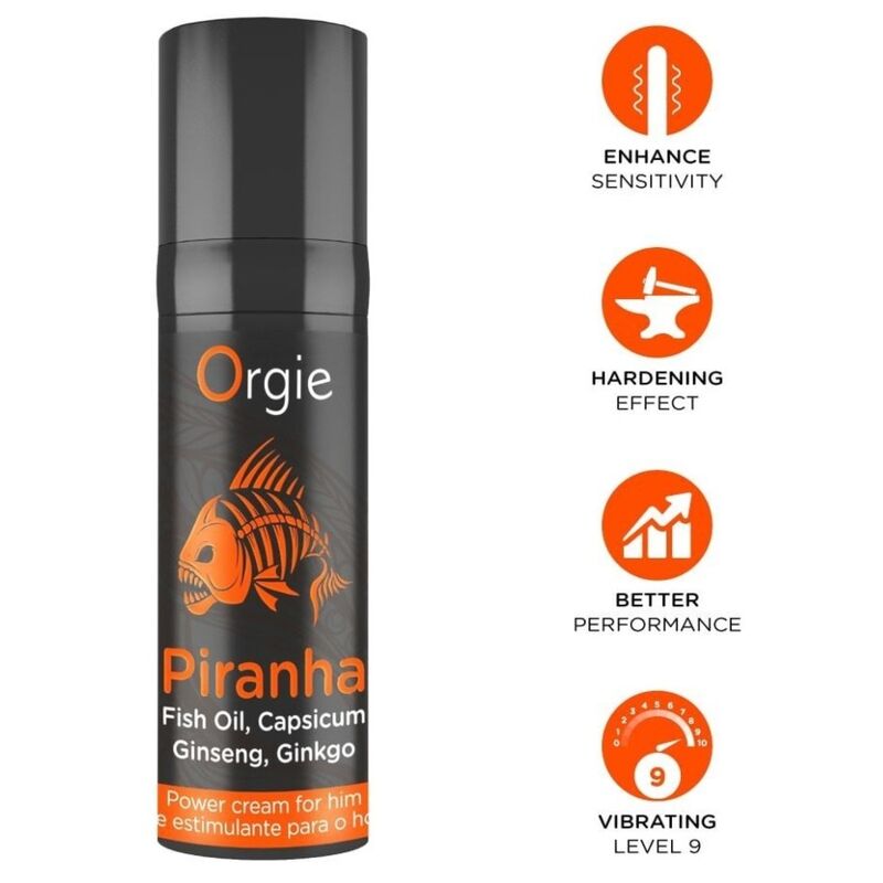 ORGIE Piranha Power Creme für ihn, 15 ml