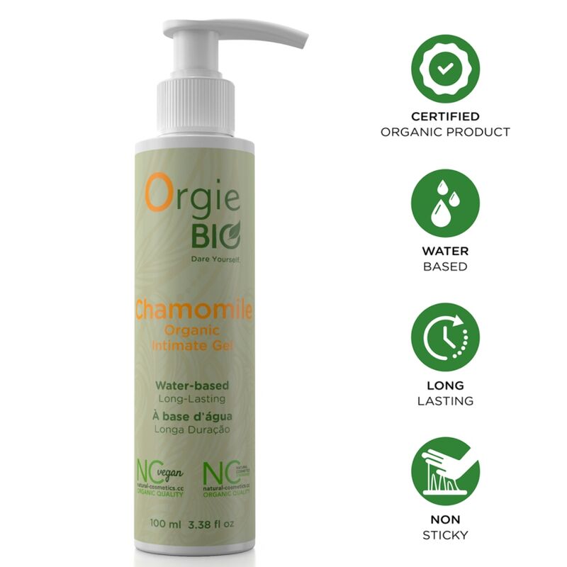 ORGIE BIO Chamomile Gleitgel auf Wasserbasis mit Kamille, 100 ml