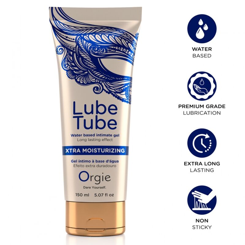 ORGIE Lube Tube Xtra Moisturizing Gleitgel auf Wasserbasis, 150 ml